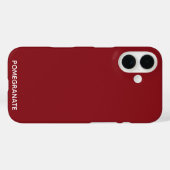 Granaatappel rode kleurnaam Case-Mate iPhone case (Achterkant (horizontaal))
