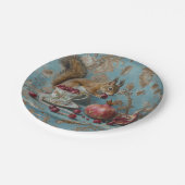 Granaatappel - ronde papieren Borden Papieren Bordje (Gekanteld)