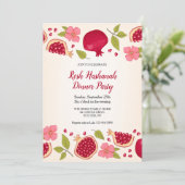 Granaatappel Rosh Hashana Kaart (Staand voorkant)