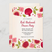 Granaatappel Rosh Hashana Kaart (Voorkant / Achterkant)