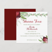 Granaatappel Rosh Hashanah uitnodiging (Voorkant / Achterkant)