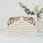  granaatappel RSVP-kaart RSVP Kaartje (Staand voorkant)