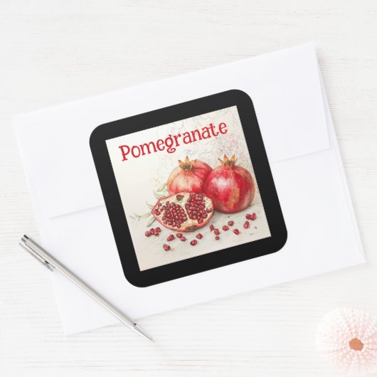 Granaatappel sticker (Envelop)
