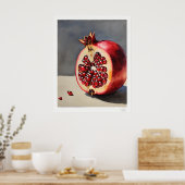 Granaatappel Stilleven Poster (Keuken)