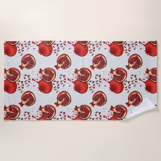 granaatappel strandlaken (Voorkant)