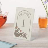 granaatappel tafelnummer reclamebord met voetstuk (Insitu)