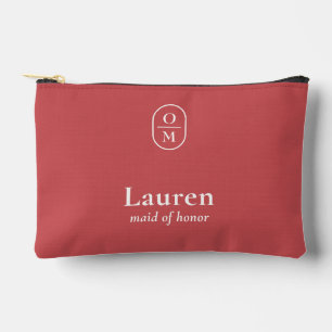 Granaatappel   Trouw Monogram Bruidsmeisje Cadeau Etui