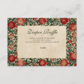 Granaatappel Tuin Botanische Luier Raffle  Informatiekaartje (Voorkant)
