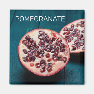 Granaatappel Vegan Fruit Gourmet Foodie Souvenir Magneet