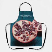 Granaatappel Vegan Fruit Gourmet Foodie Souvenir Schort (Voorkant)