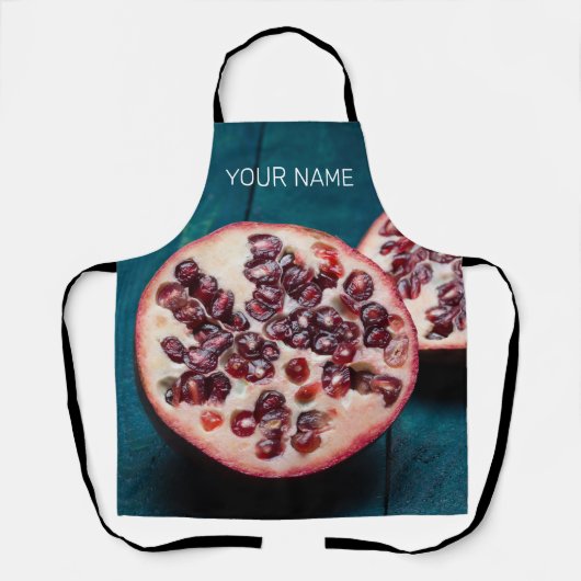 Granaatappel Vegan Fruit Gourmet Foodie Souvenir Schort (Voorkant)