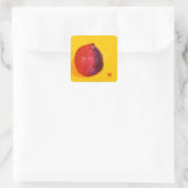 Granaatappel Vierkante Sticker (Tas)