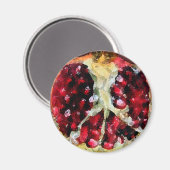 Granaatappel Waterverf - Magnet (Voorkant / Achterkant)