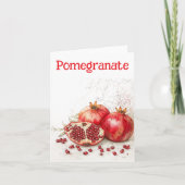 Granaatappel wenskaart kaart (Voorkant)