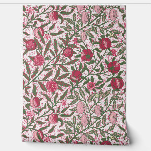 Granaatappel William Morris magenta Wallpaper Behang