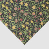 Granaatappel William Morris originele zwarte weefs Tissuepapier (Detail)