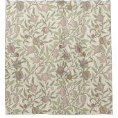 Granaatappel William Morris sepia Douchegordijn (Voorkant)