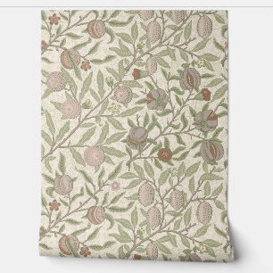 Granaatappel William Morris sepia Wallpaper Behang