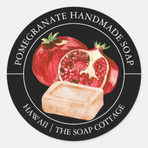 Granaatappel zeep label