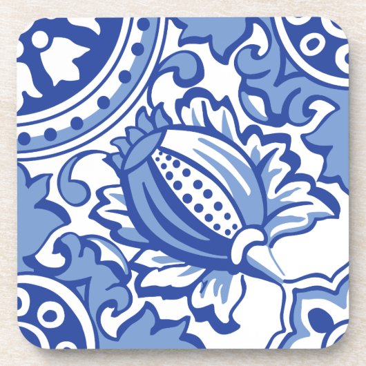 granaatappelbloei bier onderzetter (Voorkant)