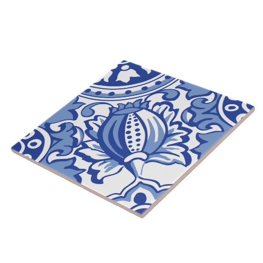 granaatappelbloei tegeltje (Zijkant)