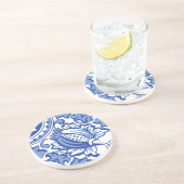 granaatappelbloei zandsteen onderzetter (Zijkant)