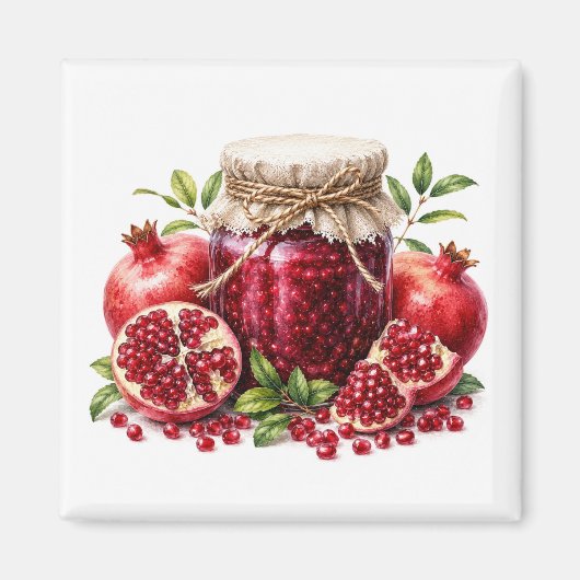 Granaatappeljam magneet   (Voorkant)