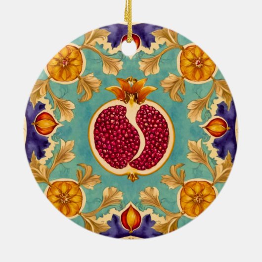 Granaatappelliefde Keramisch Ornament (Achterkant)
