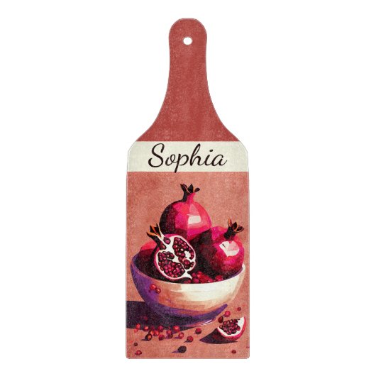 Granaatappelparadijs Snijplank (Voorkant)