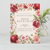 Granaatappels Aquarel Rosh Hashanah Kaart (Staand voorkant)