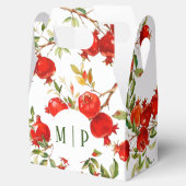 Granaatappels aquarel thema Helder kleuren Bedankdoosjes (Geopend)