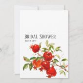 Granaatappels aquarel thema Helder kleuren Kaart (Achterkant)