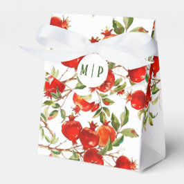 Granaatappels aquarelthema Fel kleuren Bedankdoosjes