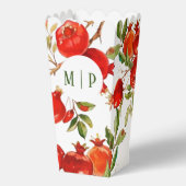 Granaatappels aquarelthema Felle kleuren Bedankdoosjes (Voorkant)