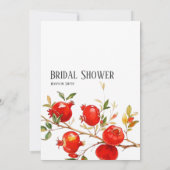 Granaatappels aquarelthema Felle kleuren Kaart (Achterkant)