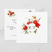 Granaatappels aquarelthema Felle kleuren Kaart (Voorkant / Achterkant)