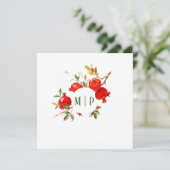 Granaatappels aquarelthema Felle kleuren Kaart (Staand voorkant)