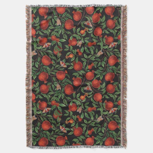 Granaatappels en Bella Moths Deken (Voorkant Verticaal)