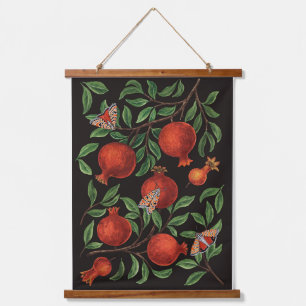 Granaatappels en Bella Moths Hangend Wandkleed