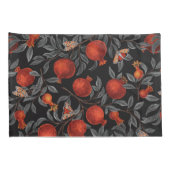 Granaatappels en Bella Moths in rood en grijs Kussensloop (Achterkant-Rechts)