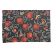 Granaatappels en Bella Moths in rood en grijs Kussensloop (Voorkant-Rechts)