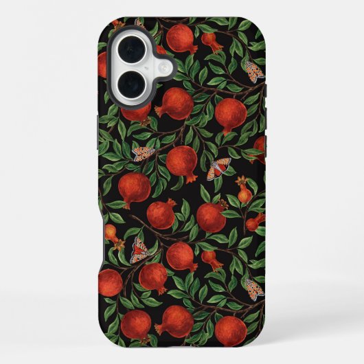 Granaatappels en Bella Moths iPhone Hoesje (Achterkant)