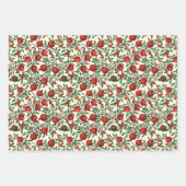 Granaatappels en Bella Moths op gebroken wit Inpakpapier Vel (Voorkant 2)