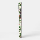 Granaatappels en Bella Moths op gebroken wit iPhone Hoesje (Linkerkant)