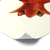 Granaatappels en Bella Moths op gebroken wit Poster (Hoek)