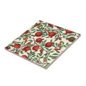 Granaatappels en Bella Moths op gebroken wit Tegeltje (Zijkant)