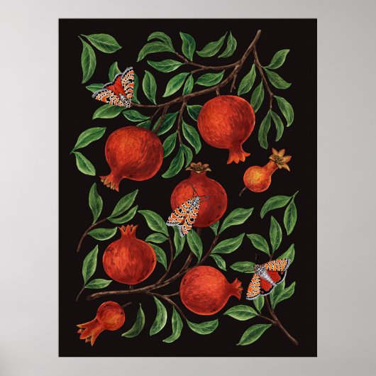 Granaatappels en Bella Moths Poster (Voorkant)