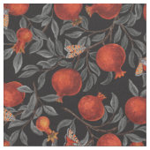 Granaatappels en Bella Moths Stof (Close Up)