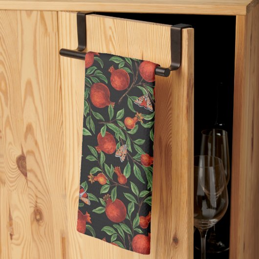 Granaatappels en Bella Moths Theedoek (Derde Gevouwen)