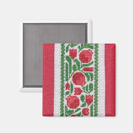 Granaatappels en zijde magneet (Voorkant / Achterkant)